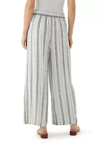 Women's Pull On Striped Trousers