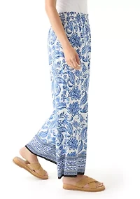 Women's Printed Pull On Pants