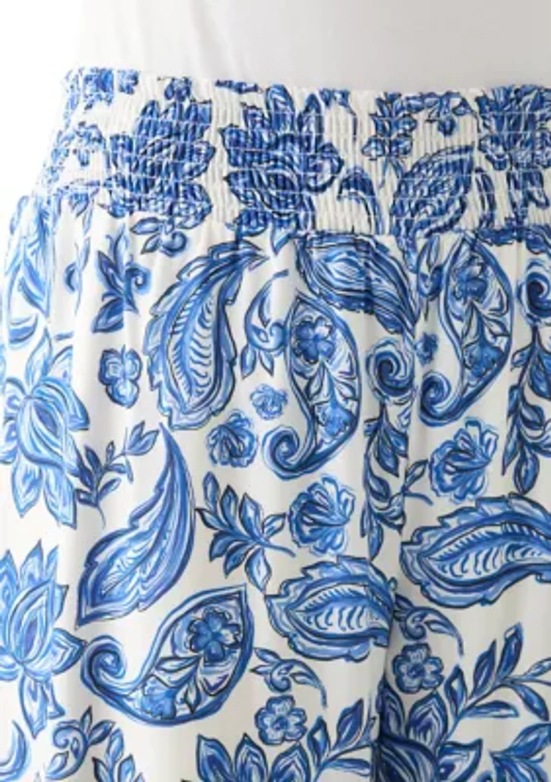 Women's Printed Pull On Pants