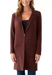 Women's Long Sleeve Coatigan