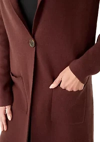 Women's Long Sleeve Coatigan