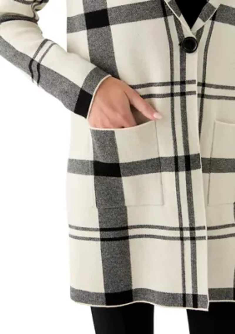 Women's Long Sleeve Print Cardigan