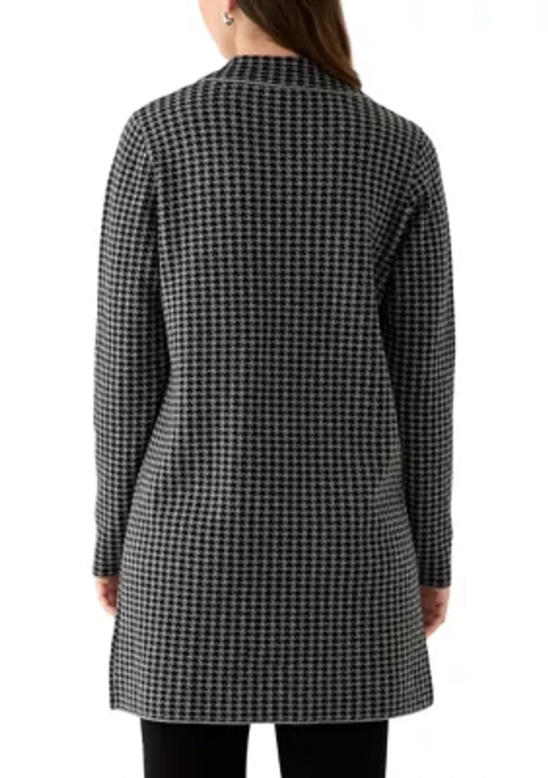 Women's Long Sleeve Printed Coatigan