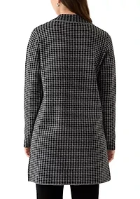 Women's Long Sleeve Printed Coatigan