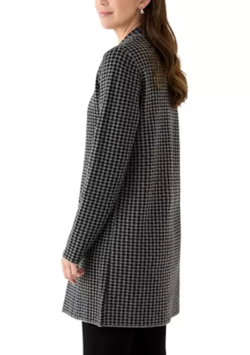 Women's Long Sleeve Printed Coatigan