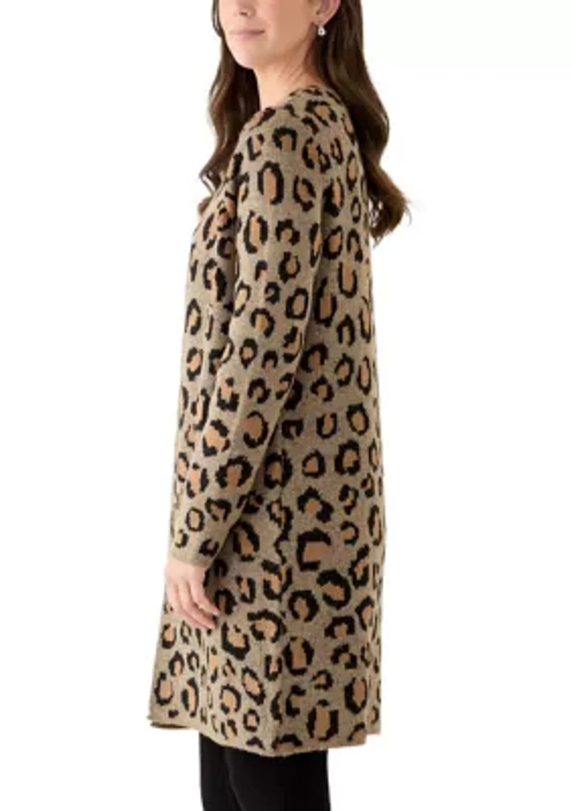Women's Long Sleeve Printed Cardigan
