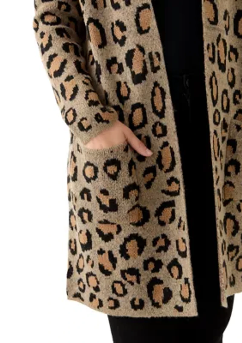 Women's Long Sleeve Printed Cardigan