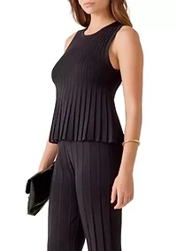 Sleeveless knit top