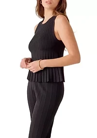 Sleeveless knit top