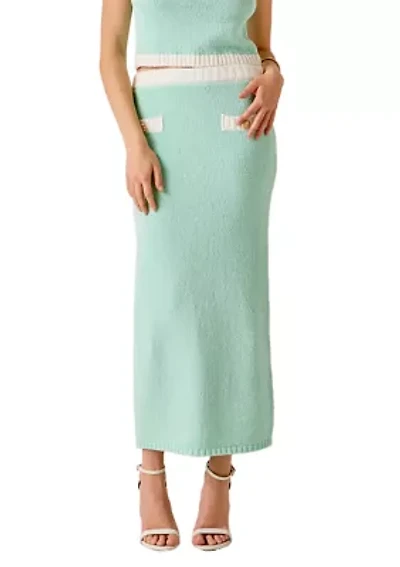 Crochet Knit Maxi Skirt