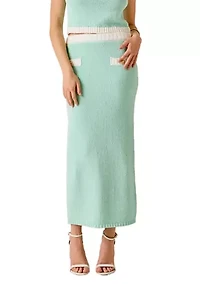 Crochet Knit Maxi Skirt