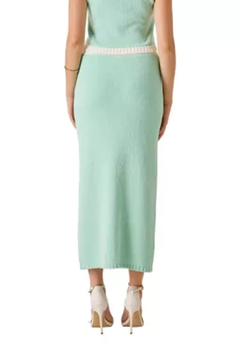 Crochet Knit Maxi Skirt