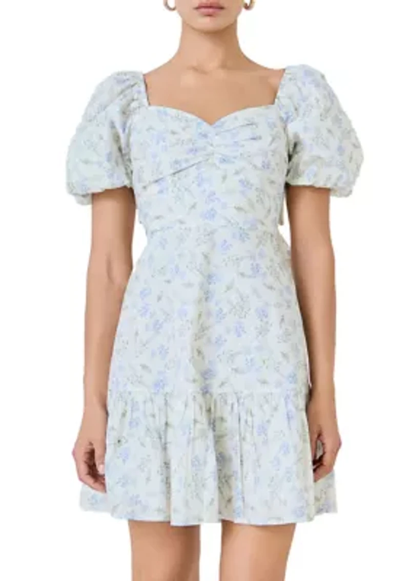 Floral Print Mini Dress