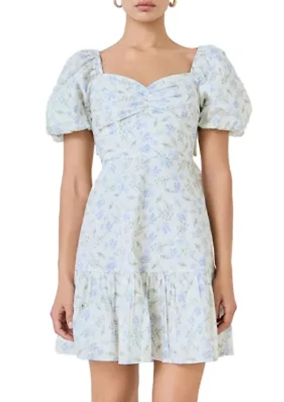 Floral Print Mini Dress