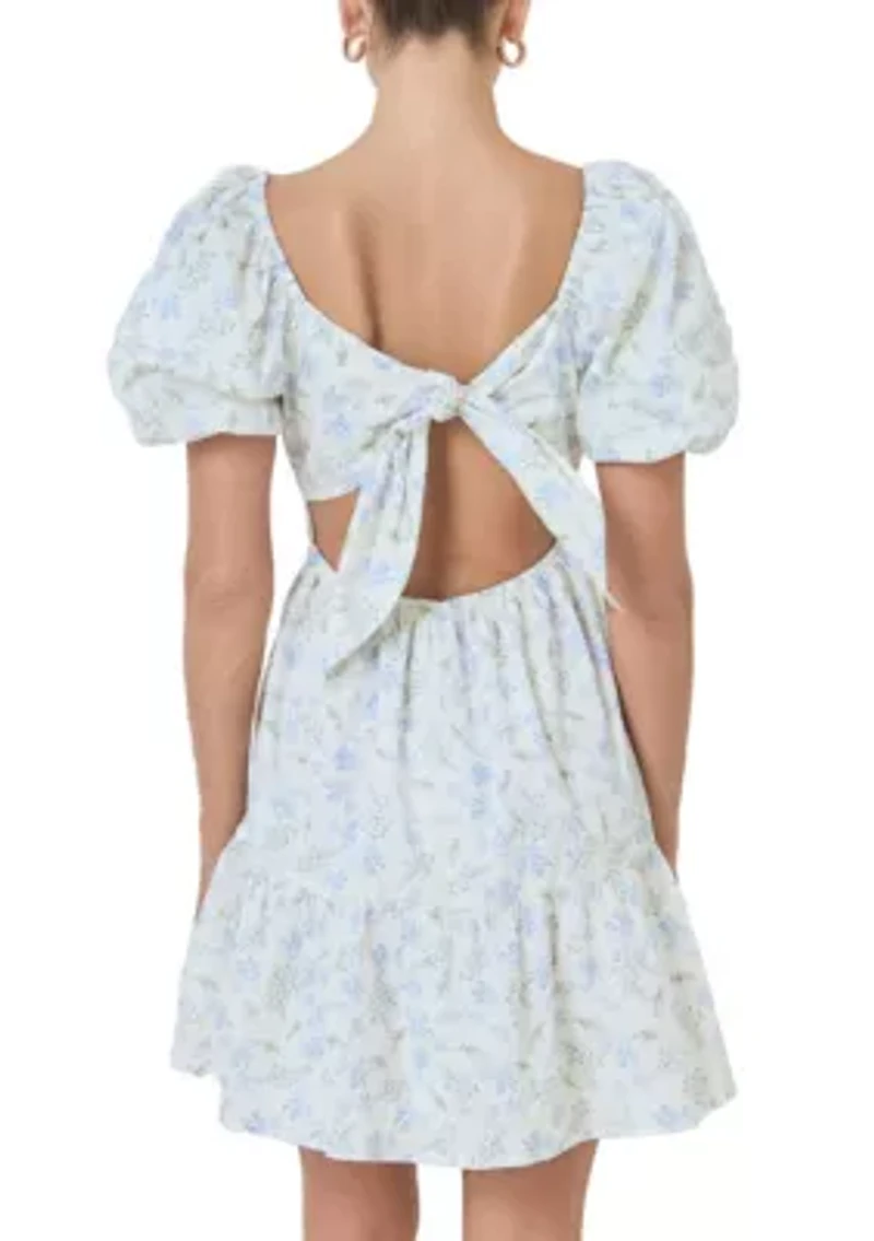 Floral Print Mini Dress