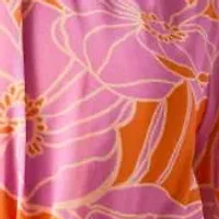 Floral Print Off Waist Dress