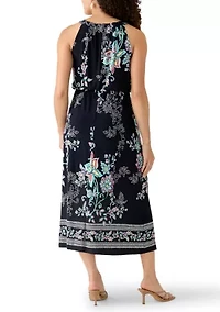 Petite Sleeveless Halter Neck Maxi Dress