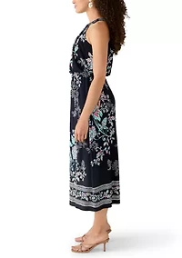 Petite Sleeveless Halter Neck Maxi Dress