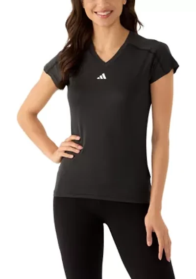 AEROREADY Train Essentials Minimal Branding V-Neck T-Shirt