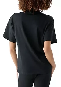 Women's Small Logo Cotton Crew Neck T-Shirt