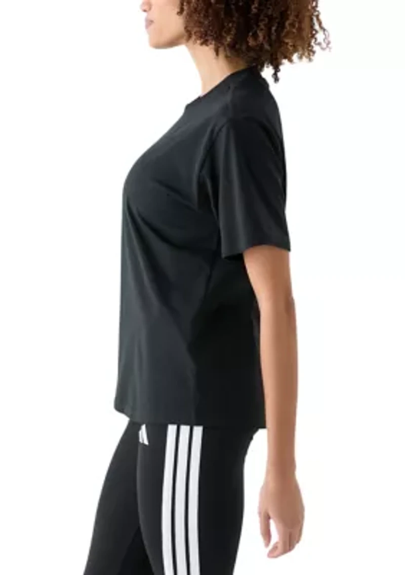 Women's Small Logo Cotton Crew Neck T-Shirt