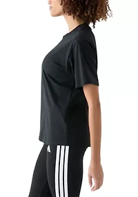 Women's Small Logo Cotton Crew Neck T-Shirt