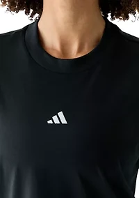 Women's Small Logo Cotton Crew Neck T-Shirt