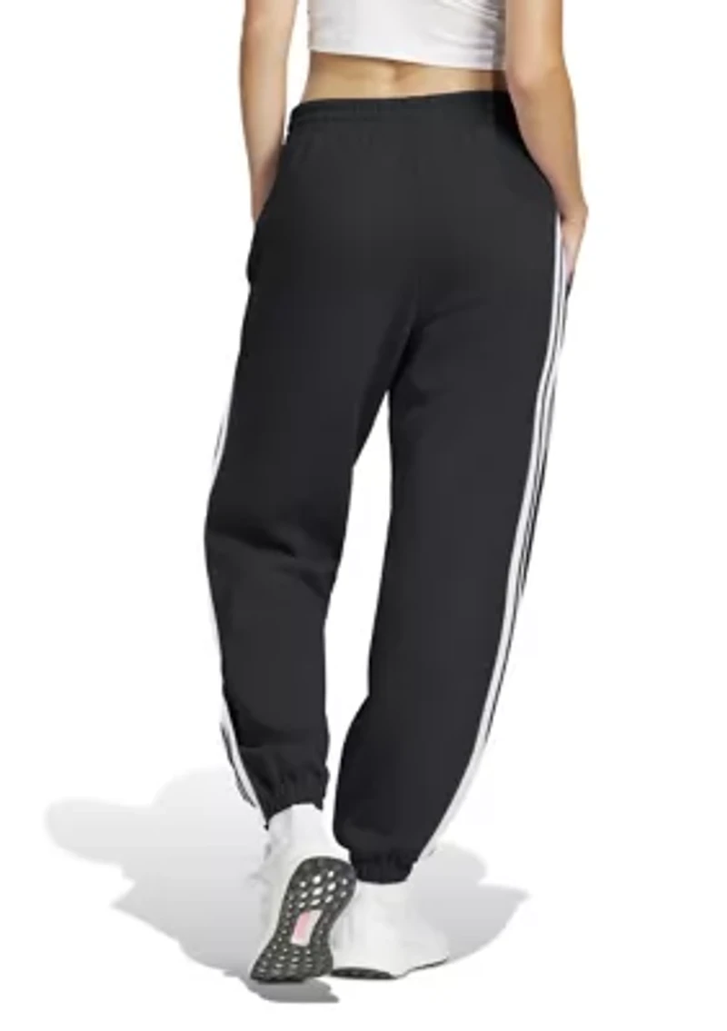 Essentials 3-Stripes French Terry Cuffed Jogger Pants