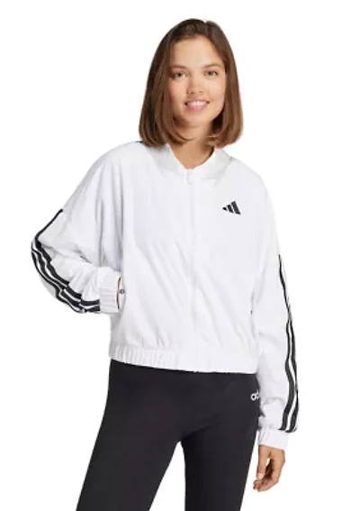 Essentials 3 Stripes Lifestyle Woven Bomber Jacket