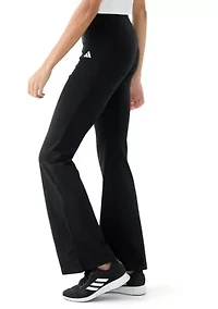 Women's Flared Leggings with Small Logo