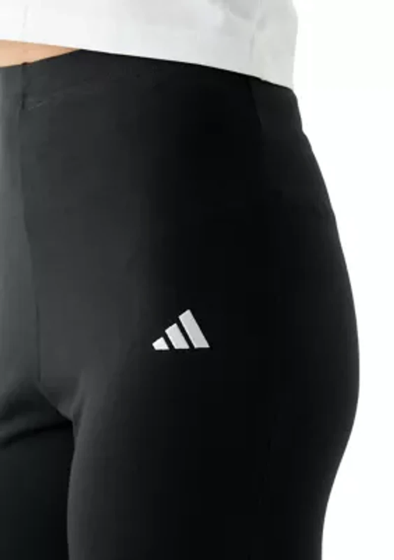 Women's Flared Leggings with Small Logo
