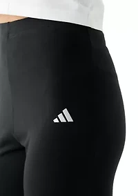 Women's Flared Leggings with Small Logo