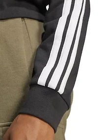 Essentials 3-Stripes French Terry Full Zip Hoodie