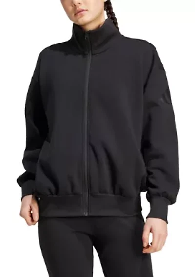 ALL SZN Soft Lux Loose Full-Zip Top