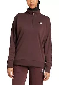 Essentials Small Logo Quarter-Zip Sweatshirt