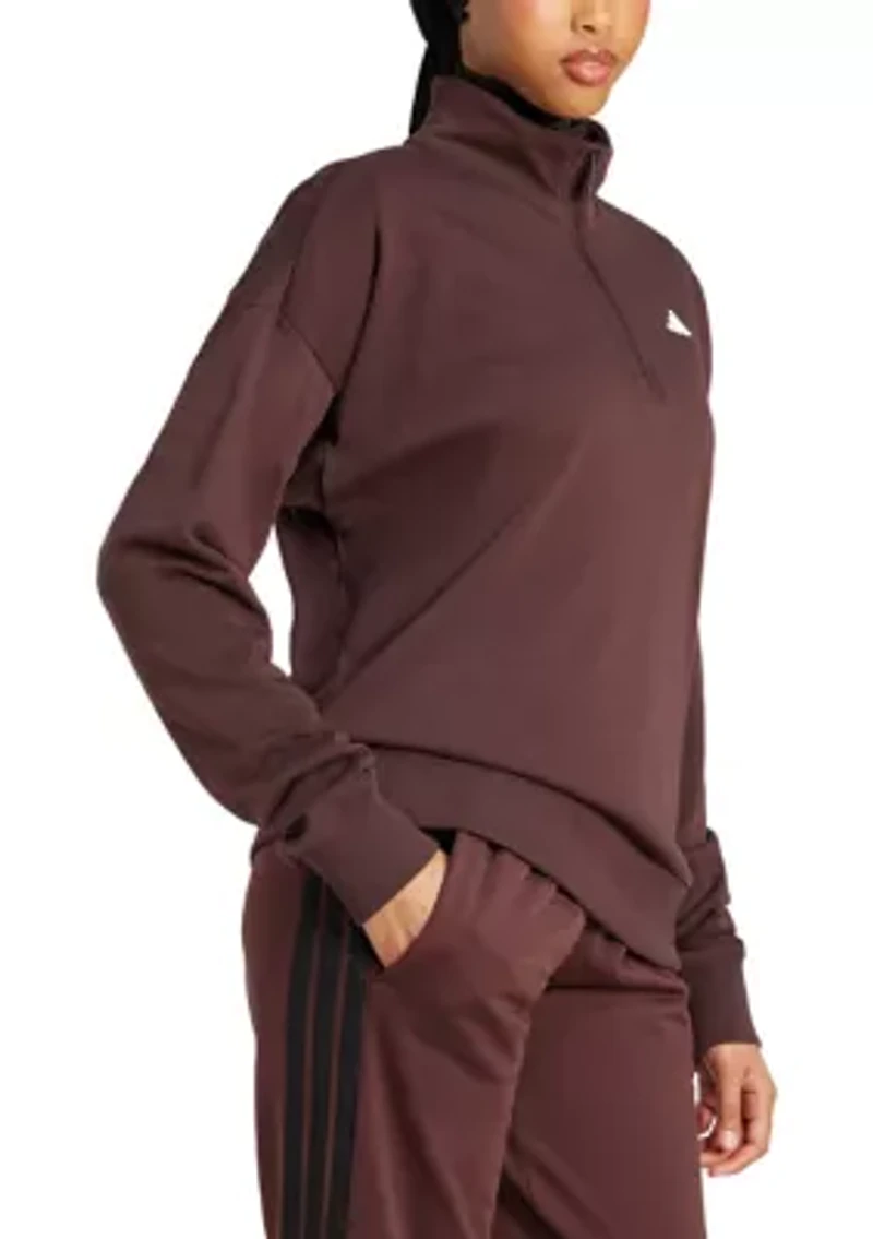 Essentials Small Logo Quarter-Zip Sweatshirt