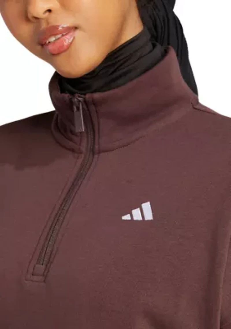 Essentials Small Logo Quarter-Zip Sweatshirt