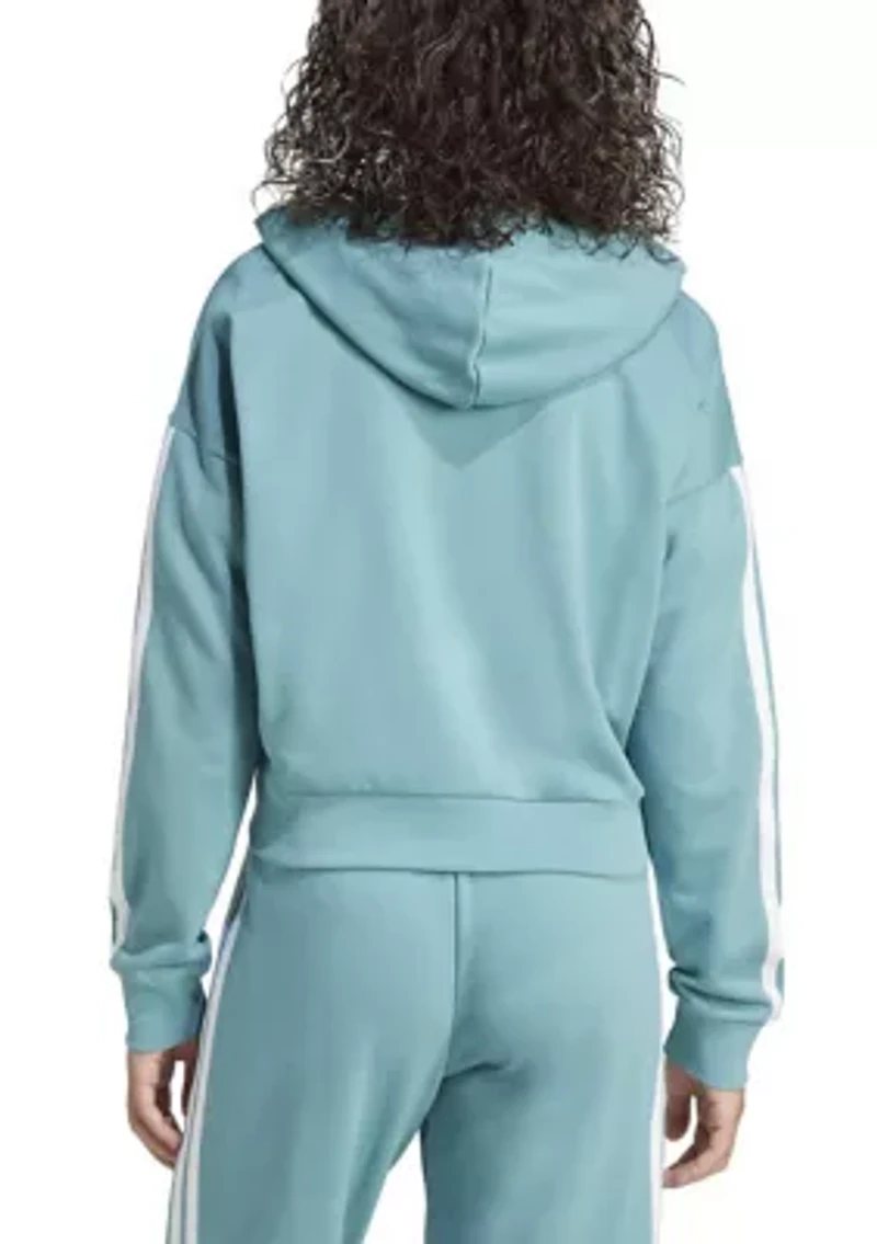 Essentials 3 Stripes French Terry Full Zip Hoodie