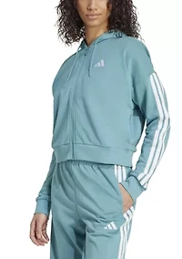 Essentials 3 Stripes French Terry Full Zip Hoodie