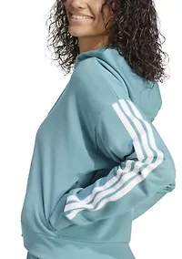 Essentials 3 Stripes French Terry Full Zip Hoodie