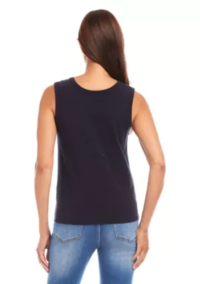 Women's Tie Front Tank