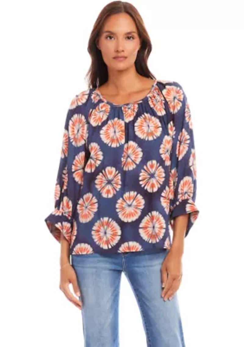 Petite Blouson Sleeve Top