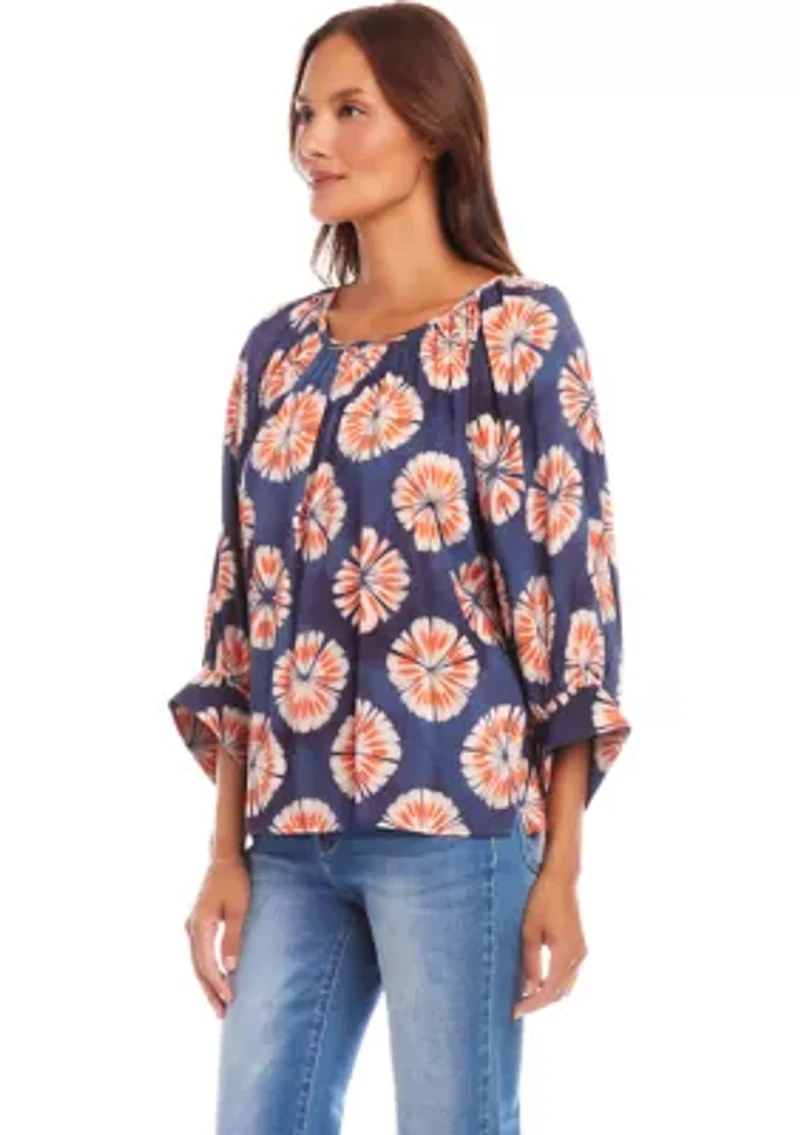 Petite Blouson Sleeve Top