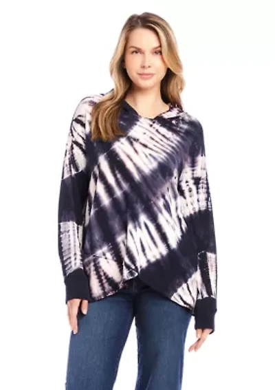 Petite Asymmetric Hem Hoodie