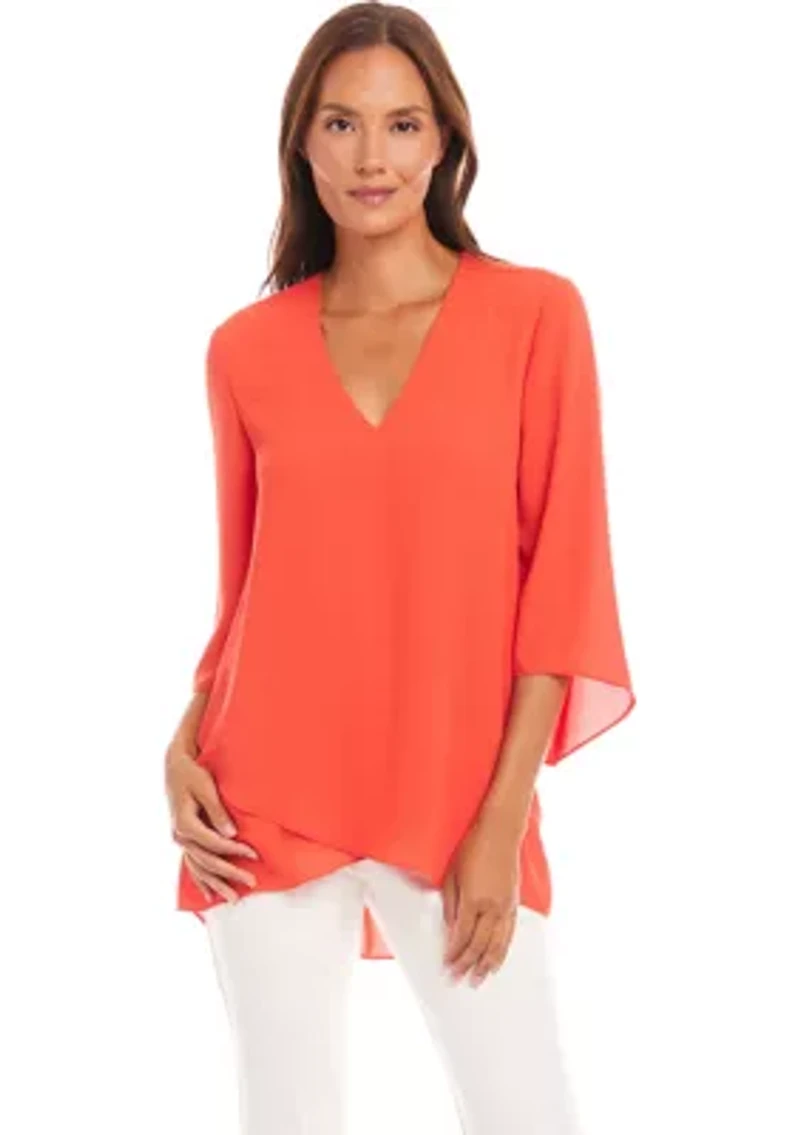 Petite Bracelet Sleeve Asymmetric Top