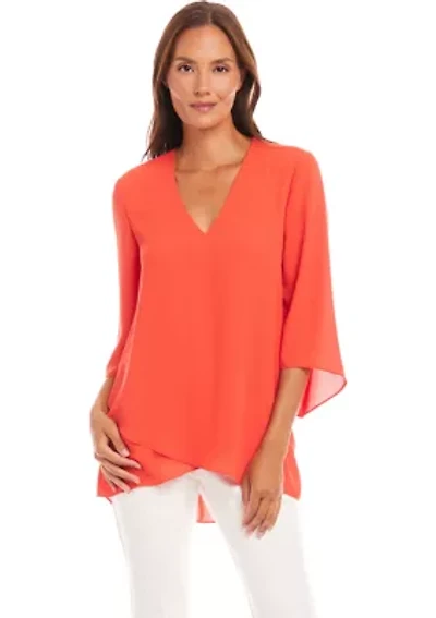 Petite Bracelet Sleeve Asymmetric Top