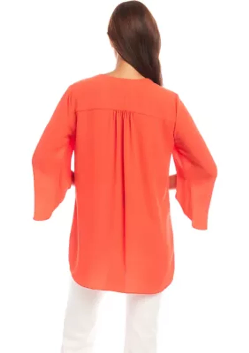 Petite Bracelet Sleeve Asymmetric Top