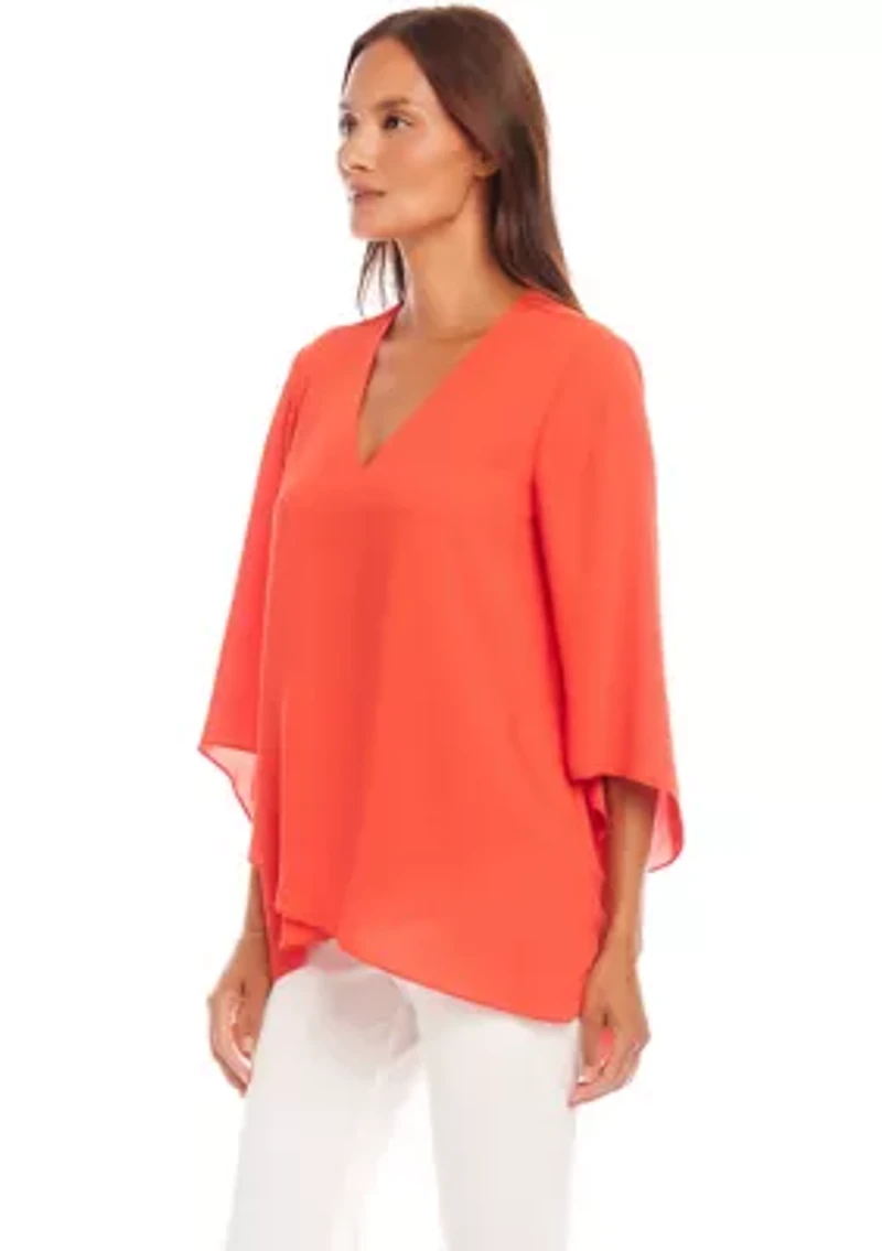 Petite Bracelet Sleeve Asymmetric Top