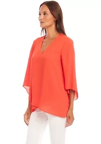 Petite Bracelet Sleeve Asymmetric Top