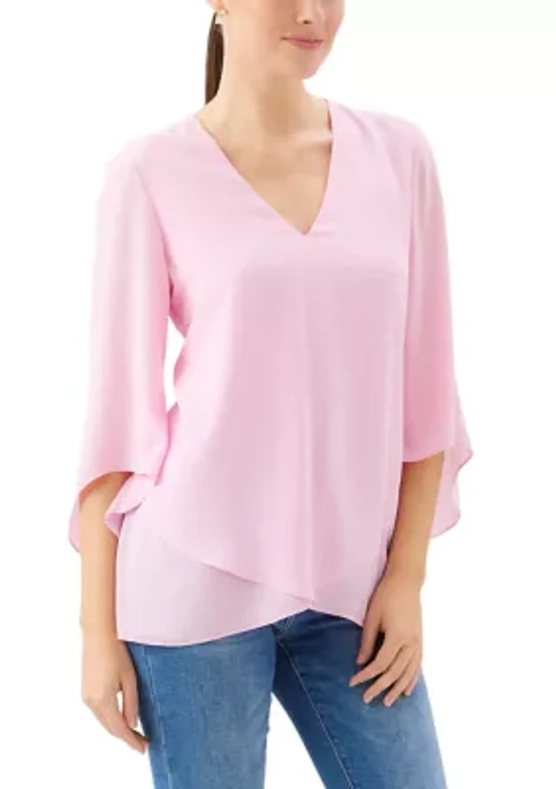Women's Bracelet Sleeve Asymmetric Top